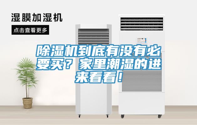 除濕機到底有沒有必要買？家里潮濕的進來看看！