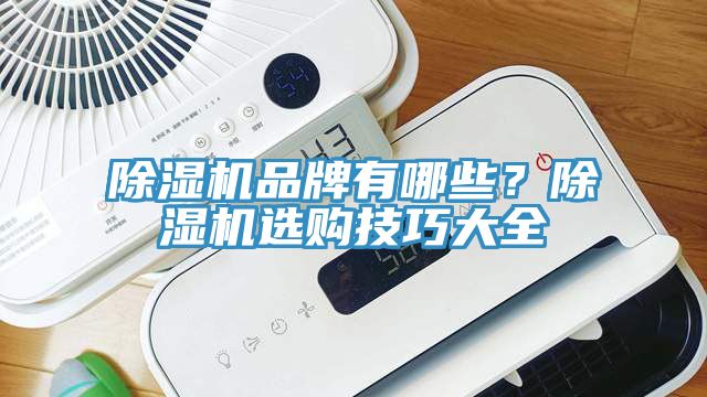 除濕機品牌有哪些？除濕機選購技巧大全