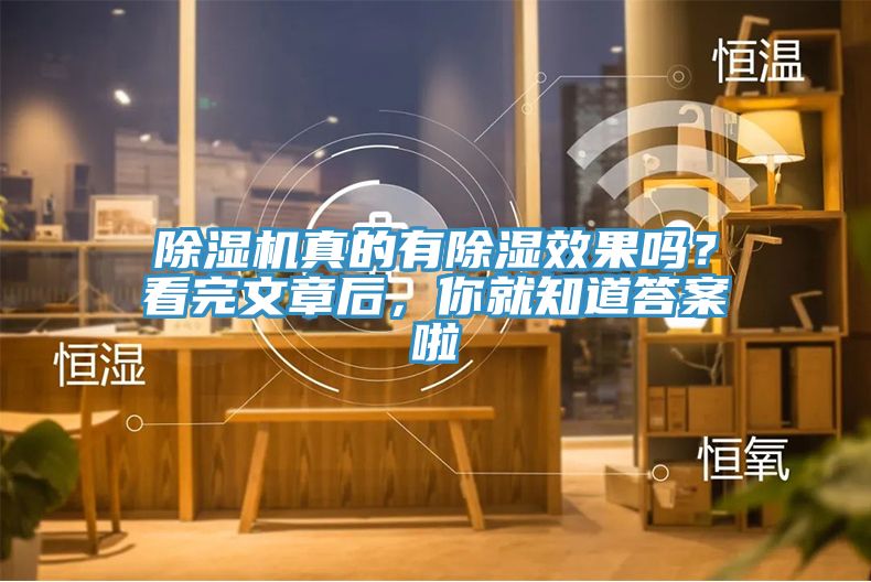 除濕機(jī)真的有除濕效果嗎？看完文章后，你就知道答案啦