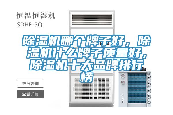 除濕機哪個牌子好，除濕機什么牌子質(zhì)量好，除濕機十大品牌排行榜
