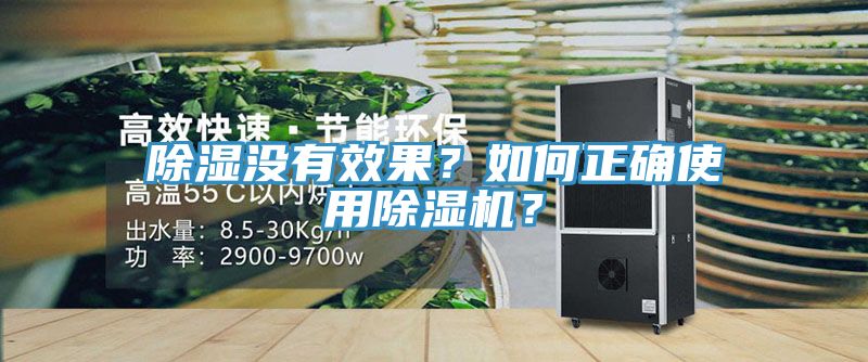 除濕沒有效果？如何正確使用除濕機？