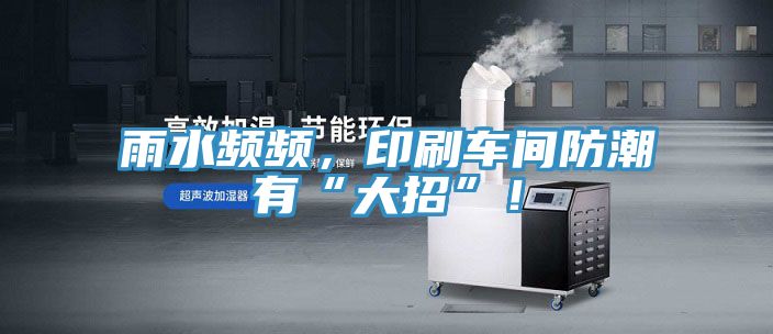 雨水頻頻，印刷車間防潮有“大招”！