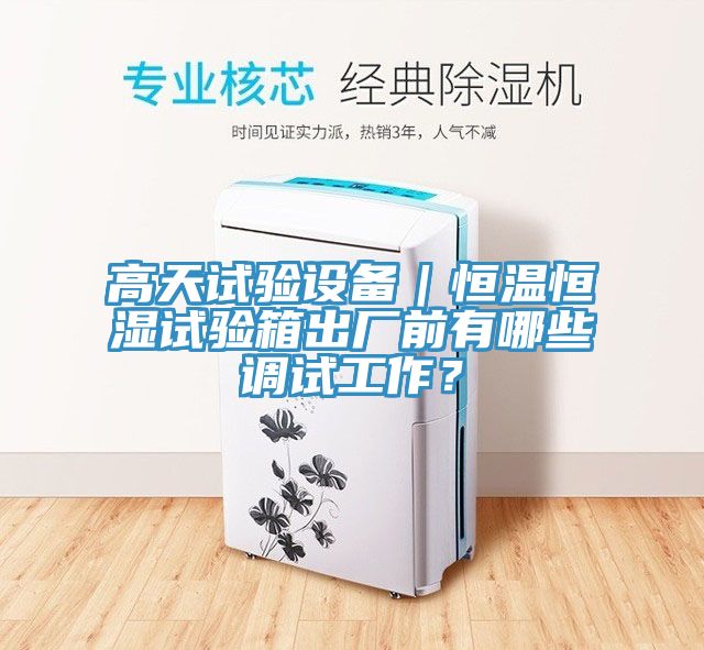 高天試驗(yàn)設(shè)備｜恒溫恒濕試驗(yàn)箱出廠前有哪些調(diào)試工作？